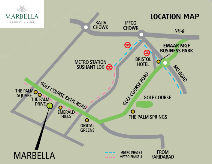 Emaar Marbella Villas Location Plan